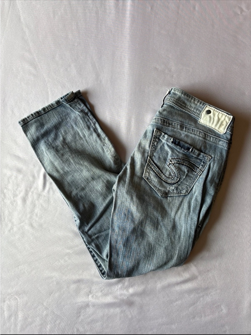 Silver Jeans Light Blue Boyfriend Jeans